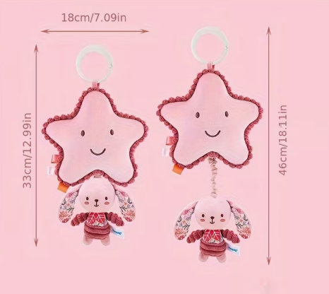 Jouet à Secouer pour Nouveau-né en Forme d'Animal 3D.