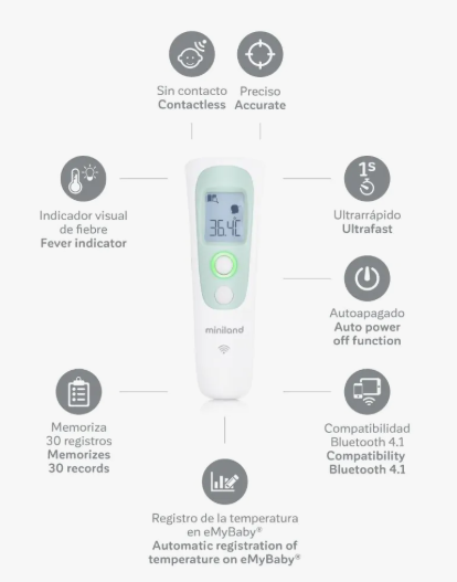 Thermomètre Bluetooth thermoadvanced miniland