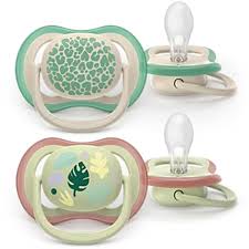 2 Sucette ultra air 6-18 mois colors of nature Avent