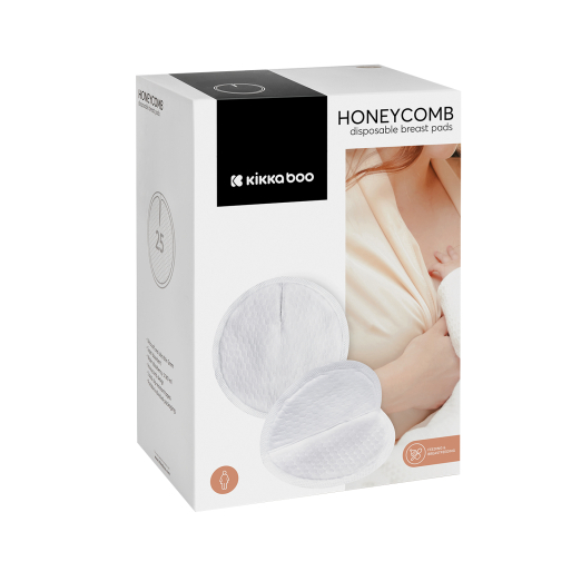 Coussinets d’Allaitement Jetables Honeycomb – 25 Pièces Kikka Boo
